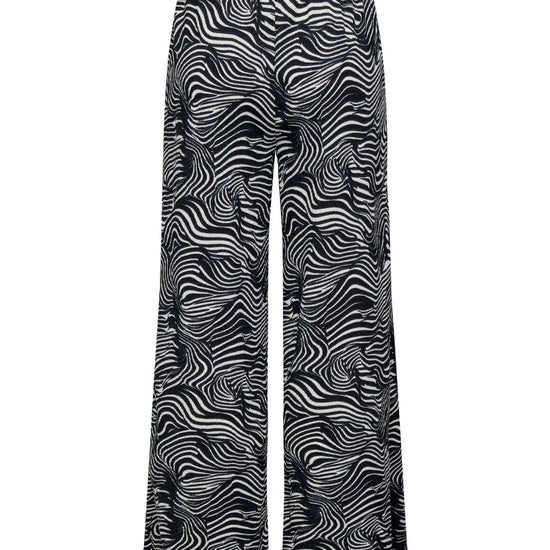 Jacqueline De Yong JDYDEBBIE Pantaloni Wide Fit Donna Nero WHITECAP GRAY GEO 15352943 Black WHITECAP GRAY GEO JACQUELINE DE YONG 