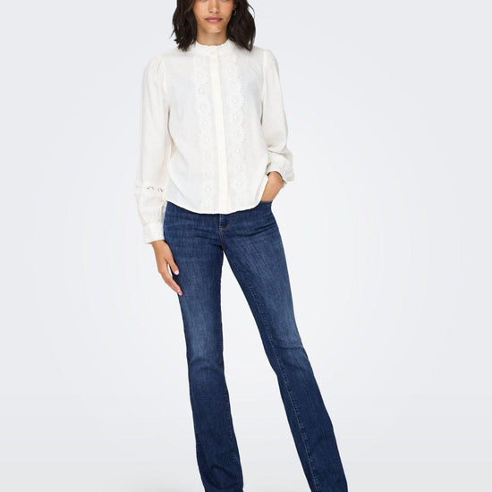 Jeans Flared fit Donna Dark Blue Denim 15337824 Dark Blue Denim ONLY 