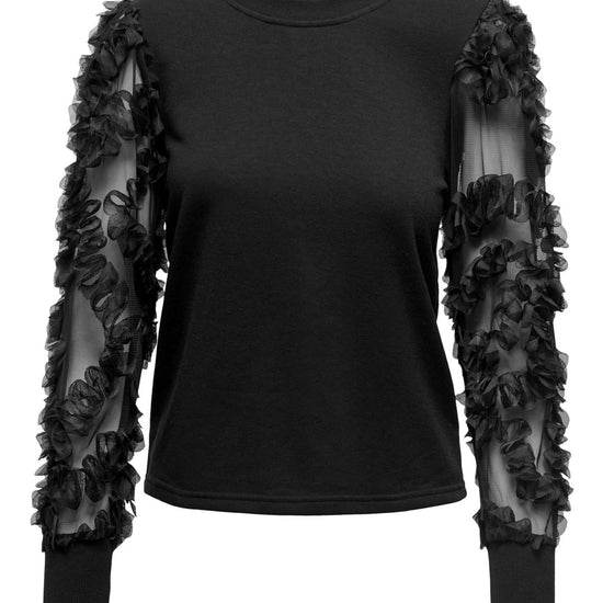 Jacqueline De Yong JDYFAIRVIEW Felpa Donna Nero 15220558 Black JACQUELINE DE YONG 
