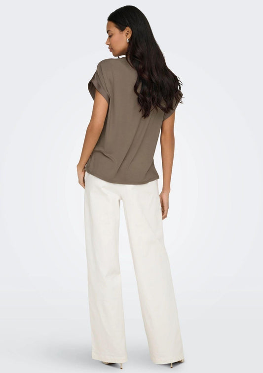 Only - Women's Blouse Lieke Grey Walnut