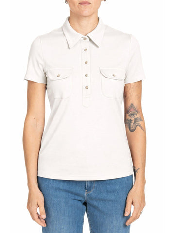 Diana Gallesi - Polo Donna Bianco Latte