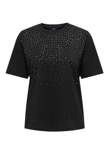 Jacqueline De Yong T-Shirt Donna Smilla Nera