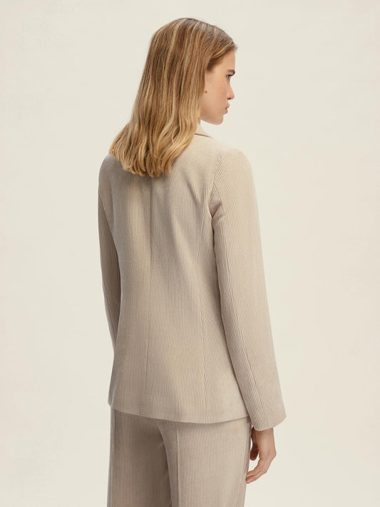 Emme Marella Women's Corduroy Blazer in Off-White