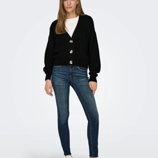 Jacqueline De Yong JDYJUSTY Cardigan Donna Nero 15200418 Black JACQUELINE DE YONG 
