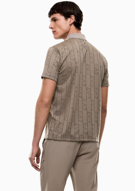 EA7 Emporio Armani - Men's Beige Polo Shirt