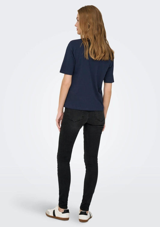 Jacqueline De Yong Women's T-Shirt Rex Sky Captain Blue