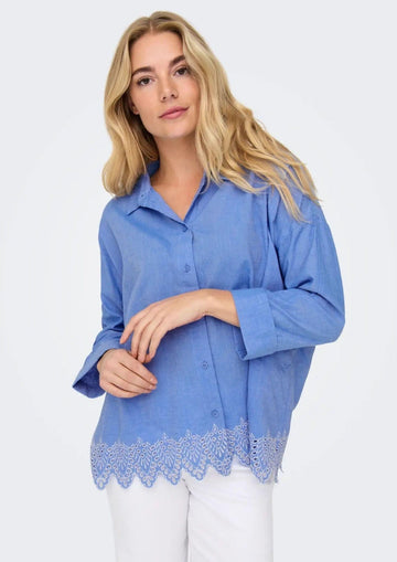 Only - Camicia Donna Graces Blu