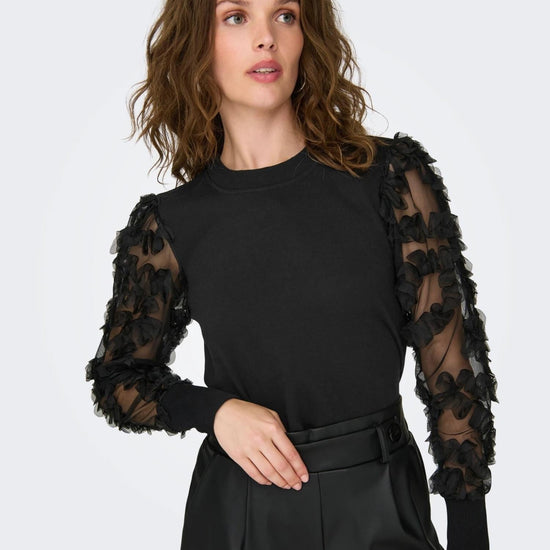 Jacqueline De Yong JDYFAIRVIEW Felpa Donna Nero 15220558 Black JACQUELINE DE YONG 