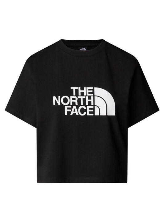 T-shirt corta in vita Easy Donna Nera
