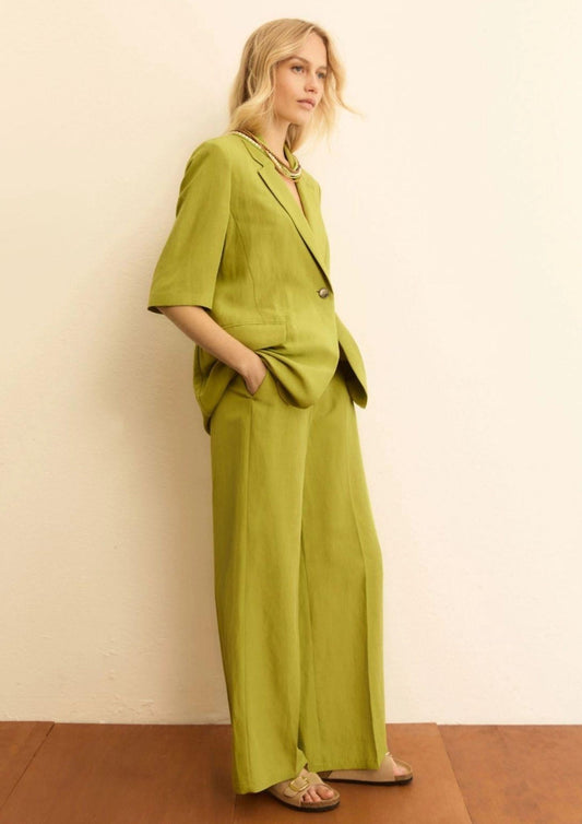 Emme Marella - Women's Pear Apple Green Trousers