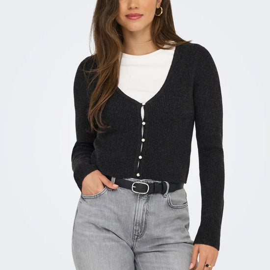 Pullover Donna Only Rica Grigio scuro 15349137 Dark Grey Melange ONLY 