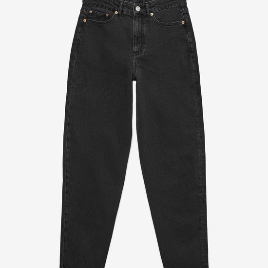 Vero Moda Jeans Donna Tessa A Vita Alta Mom Fit Dark Grey Denim 10302983 Dark Grey Denim VERO MODA 