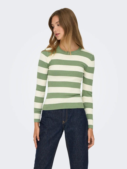 Jacqueline De Yong - Women's Hedge Green Plum Sweater
