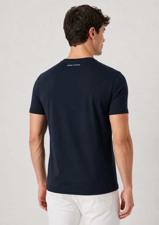 Armani Exchange - Maglia Uomo Blu Navy