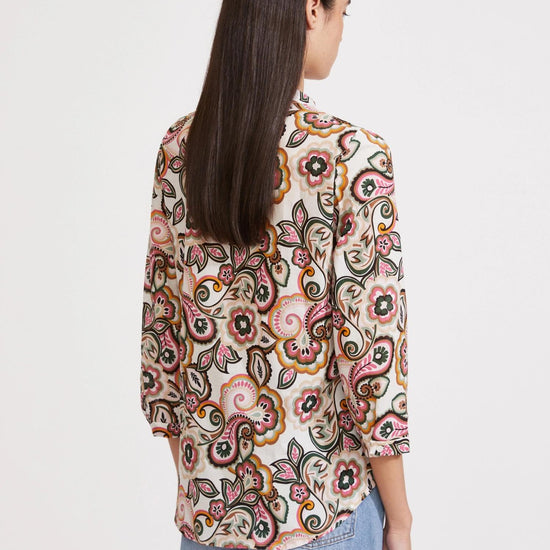 Emme Marella Camicia in mussola Accolto Donna Verde Bottiglia 2515111132200 004 EMME MARELLA 