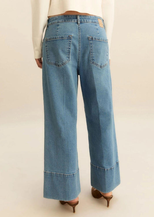 Emme Marella Women's Cropped Jeans Light Blue
