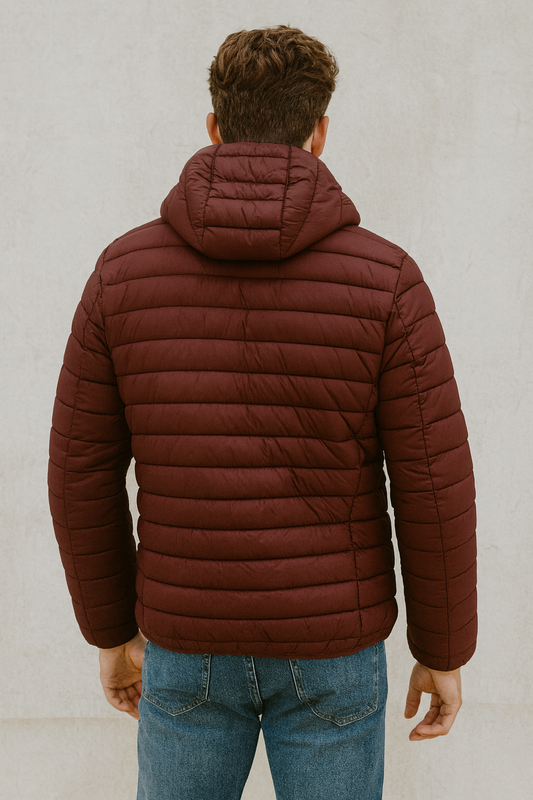 MClassic Men's 100 Gram Down Jacket, Bordeaux