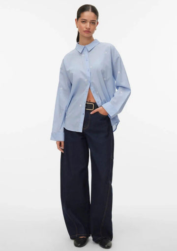 Vero Moda - Camicia Donna Brunnera Blue