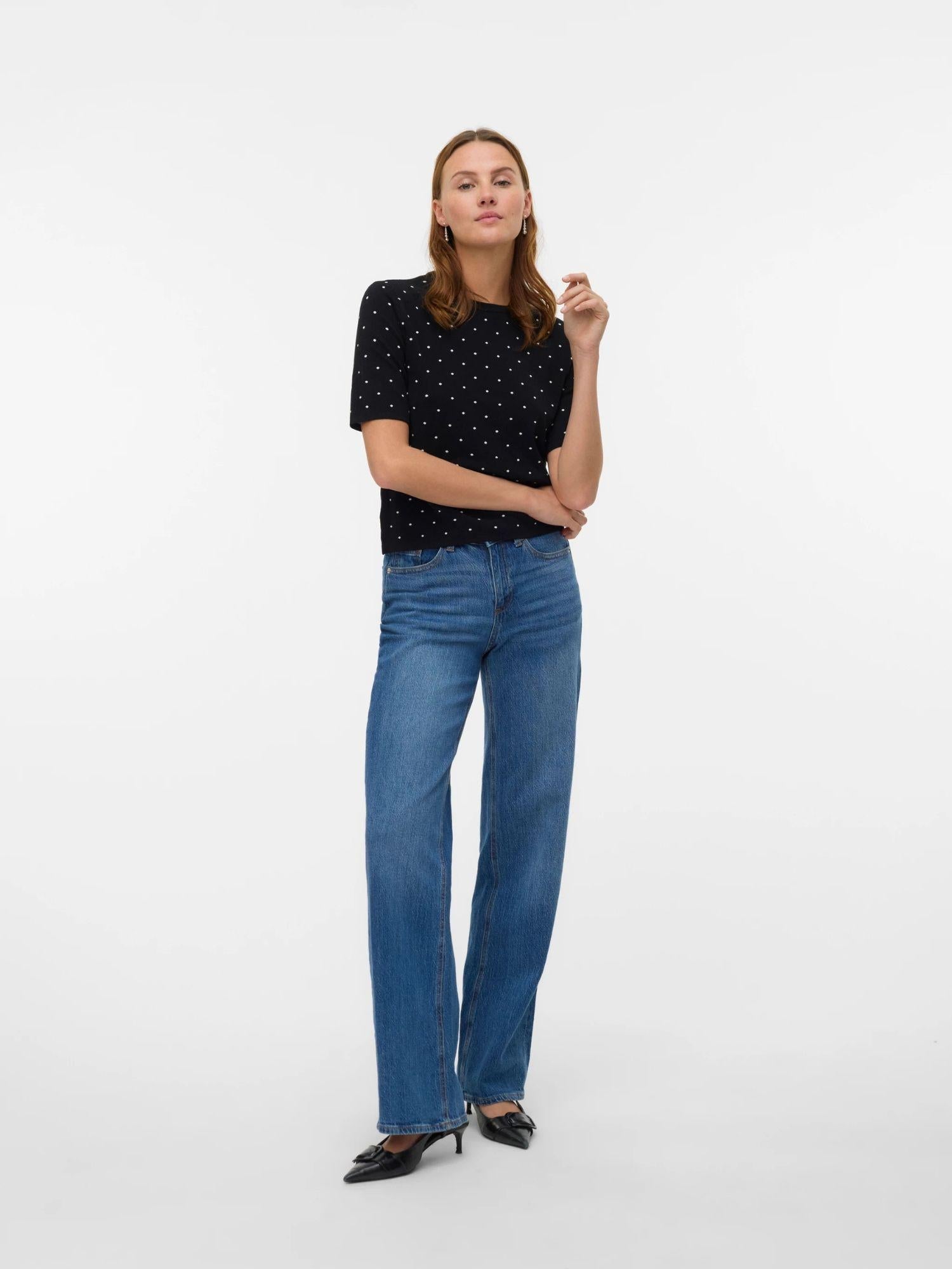 Vero Moda VMSABA Pullover Donna Nero 10330835 Black VERO MODA 