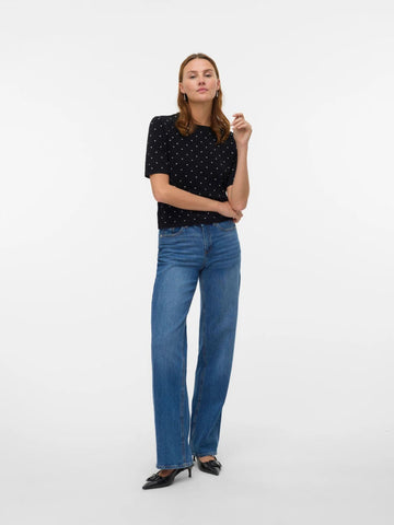 Vero Moda VMSABA Pullover Donna Nero 10330835 Black VERO MODA 