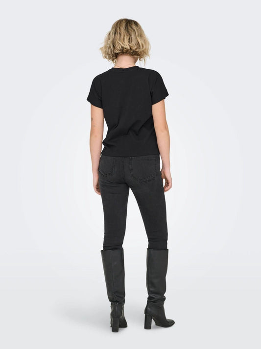 Only - Women's T-Shirt Black Heather