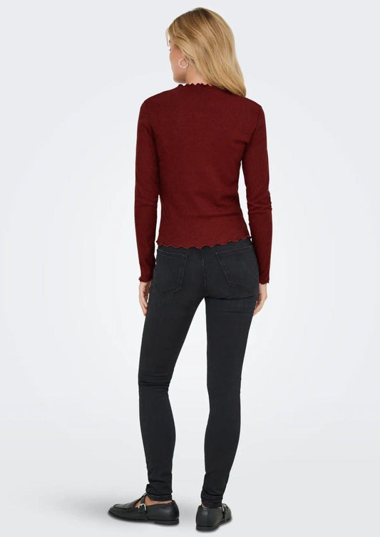 Maglia Donna Emma Rosso Bordeaux