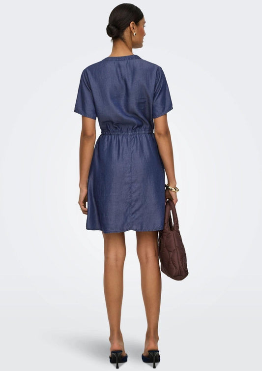 Jacqueline De Yong - Vestito Donna Jasper Blu Denim Scuro