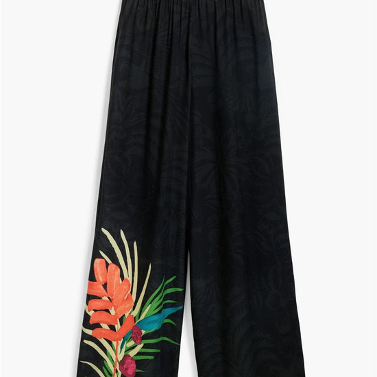 Desigual Pantaloni lunghi tropicali Donna Nero 25SWMW02 2000 DESIGUAL 