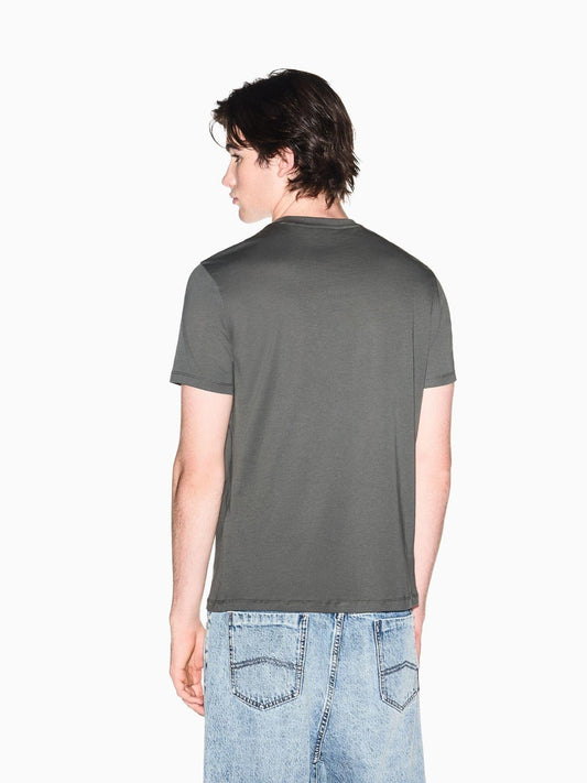 Armani Exchange - Men's Grey Classic Cotton Jersey Slim Fit T-Shirt