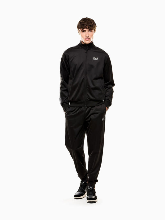 EA7 Emporio Armani Tuta 7 Lines in tessuto tecnico riciclato ASV Uomo Nero