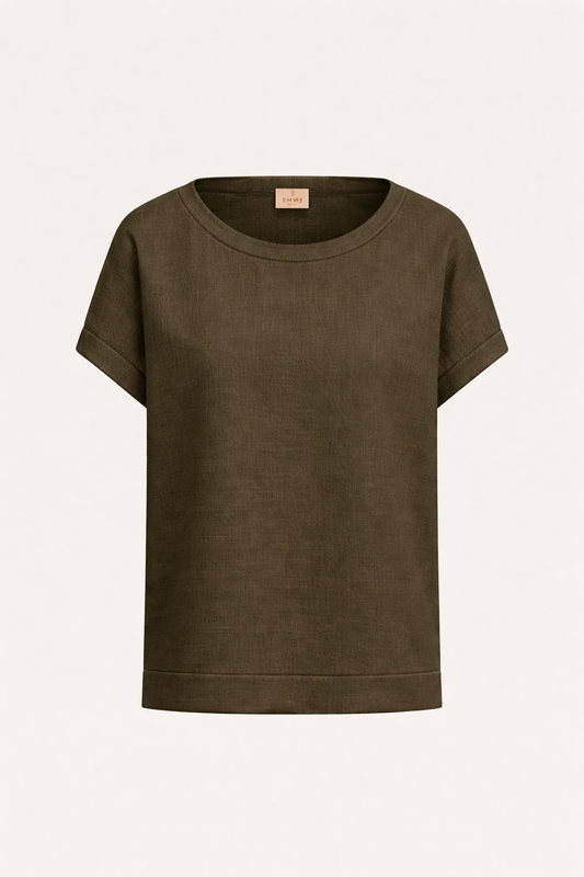 Emme Marella - Women's Geyser Military Green Blouse