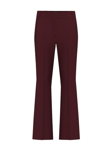 Pantalone Donna Flare Bordeaux