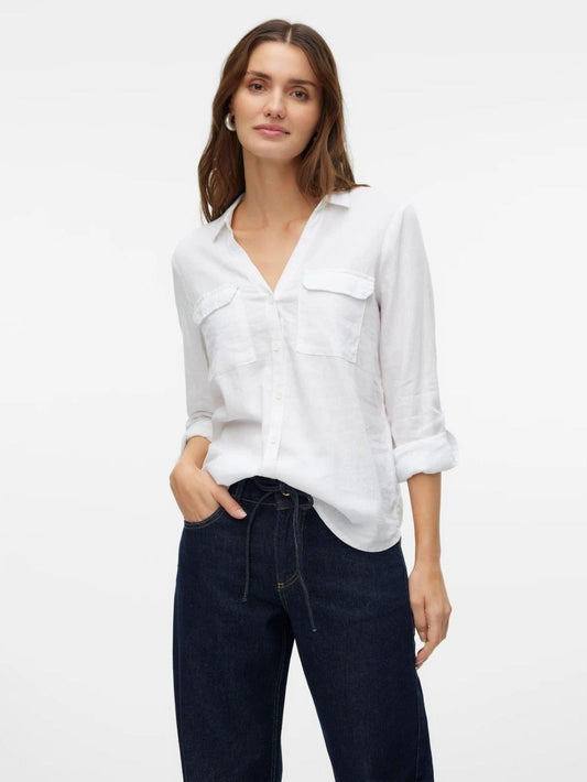 Vero Moda Women's Linn White Shirt