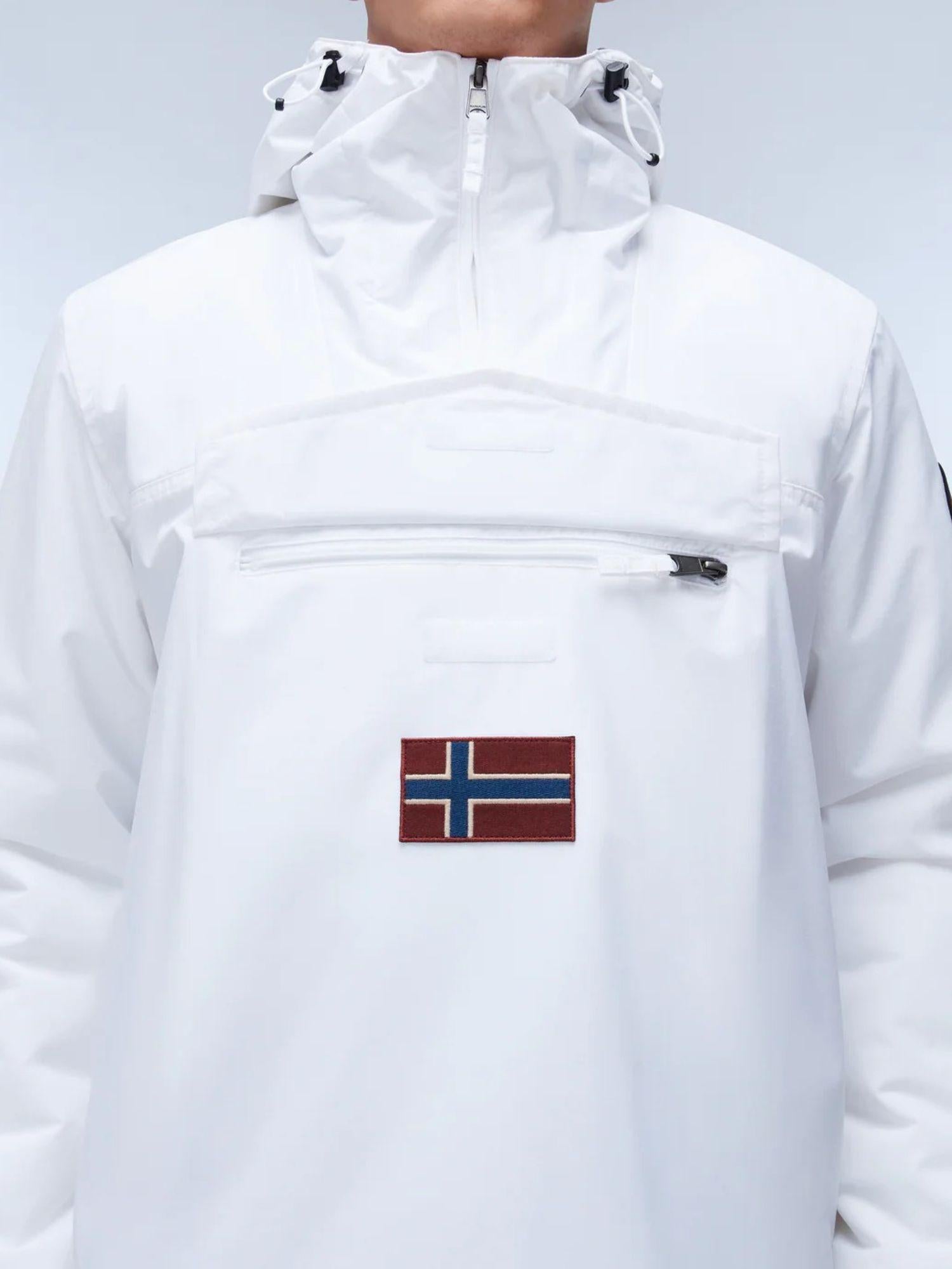 Napapijri Giacca Anorak Invernale Uomo Rainforest Grigio Chiaro NP0A4GMC 002 NAPAPIJRI 