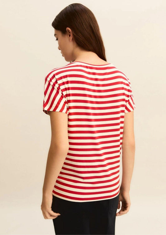 Emme Marella Emmfervida White and Red T-Shirt