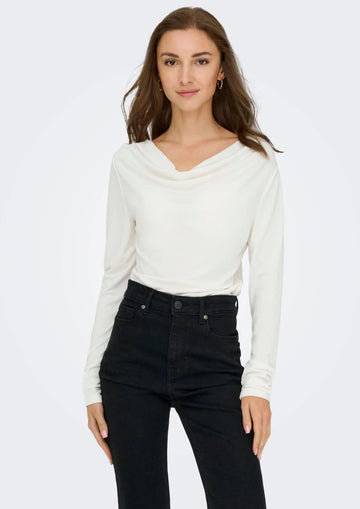 Jacqueline De Yong Maglia Donna Ester Bianca
