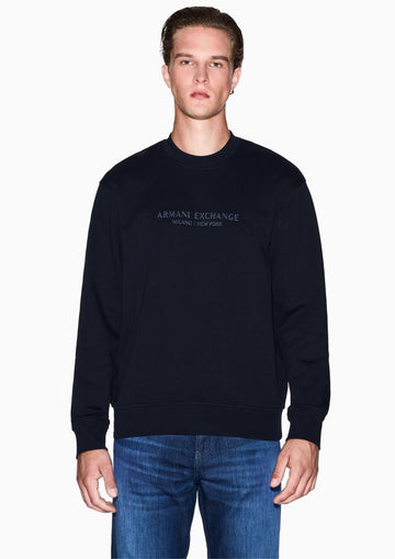Armani Exchange - Felpa Uomo Blu