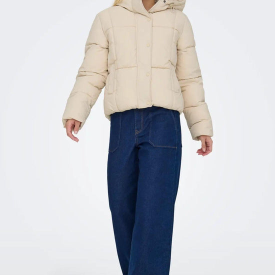 Jacqueline De Yong Giacca Invernale Donna Wonder Crema 15353998 Moonbeam JACQUELINE DE YONG 
