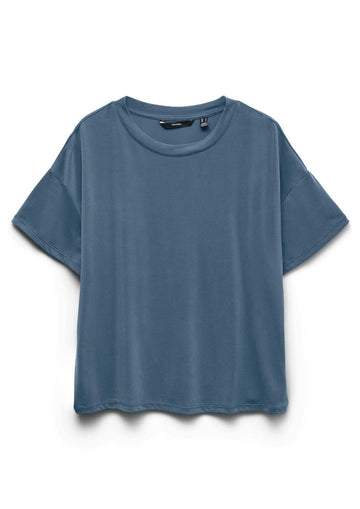 Vero Moda - T-Shirt Donna Filli Blu Cina