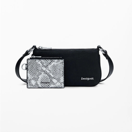 Desigual Portafoglio 2in1 serpente grande Donna Nero 25WAYP22 2000 DESIGUAL 