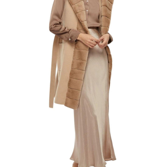 Emme Marella Cappotto Smanicato Formosa Beige 2525276011200 002 EMME MARELLA 