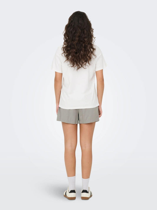 Jacqueline De Yong JDYBIBBI T-shirt Donna Bianco Cloud Dancer 15356686 Cloud Dancer TEDDYBEAR JACQUELINE DE YONG 