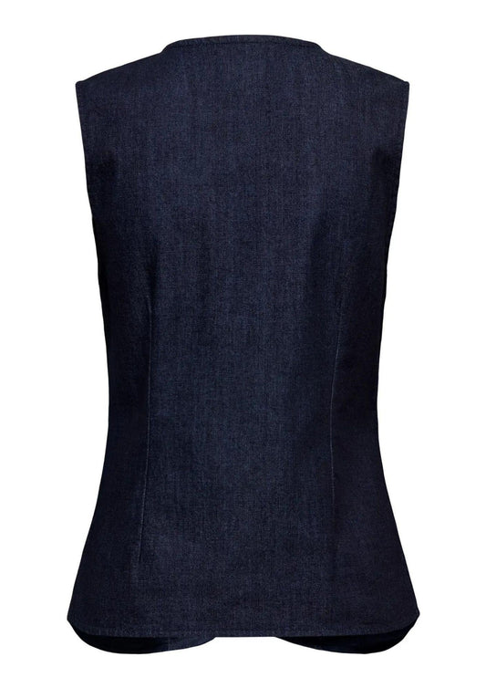 Only Women's Ashby Dark Denim Blue Gilet