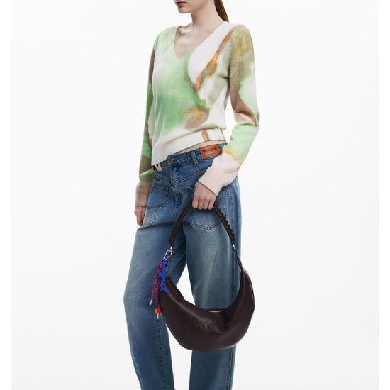 Desigual Borsa a tracolla media con logo 3D Donna Marrone 25WAXPAX 6009 DESIGUAL 