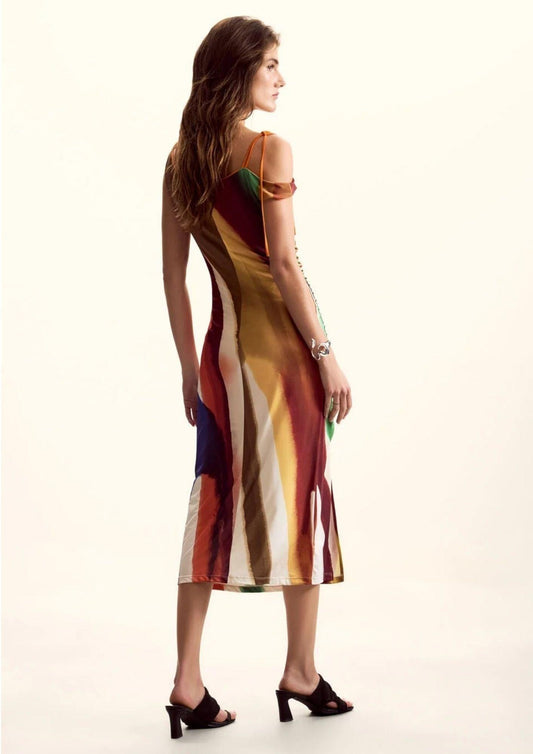 Desigual - Women's Dress Vestpaintlacroix Multicolor