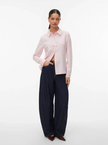 Vero Moda - Camicia Donna Oxford Rosa lauren