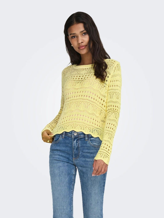 Jacqueline De Yong Women's Double Cream Jdysun Jumper