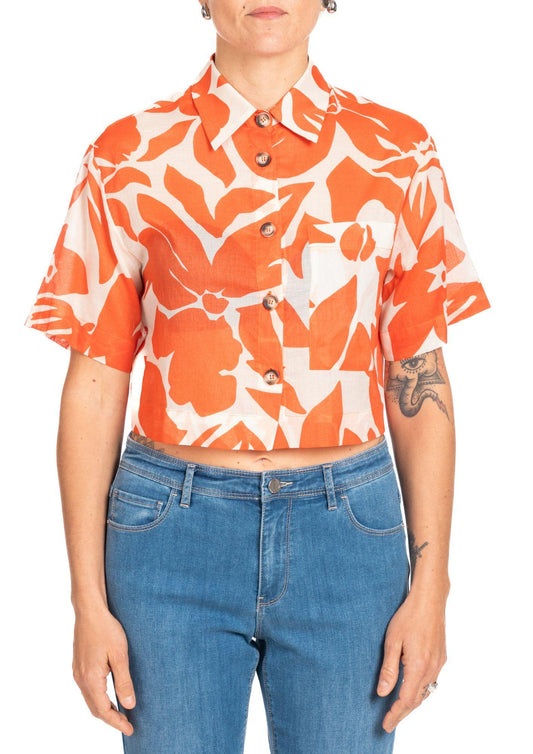 Diana Gallesi - Camicia Donna Ecru e Aragosta
