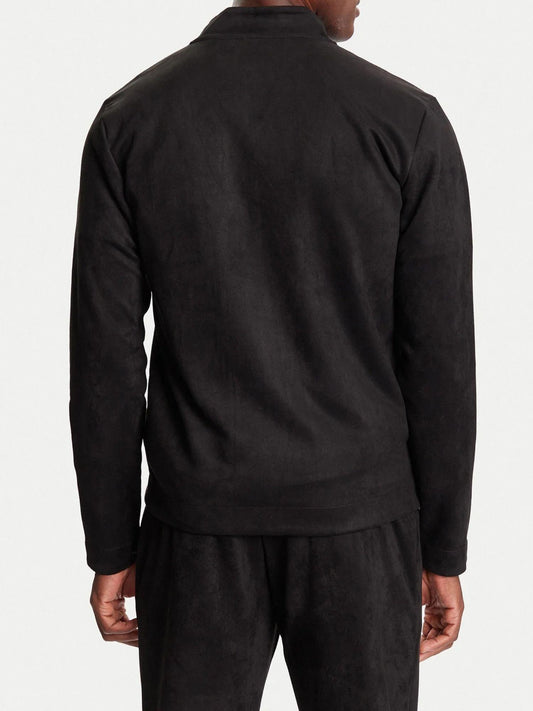 Felpa Uomo full zip Nero