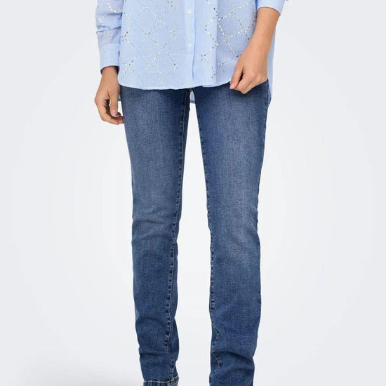 Jeans Donna Only Onlsui Blu Denim Medio 15330805 Medium Blue Denim ONLY 
